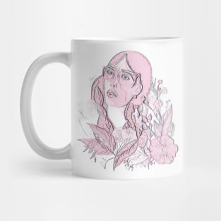 Woman With Flowers Mug